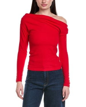 Madison Miles Off-The-Shoulder Top - Red