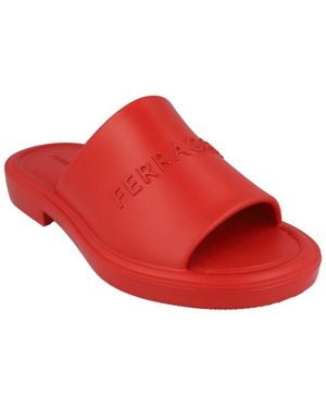 Ferragamo Giuneva Sandal - Red