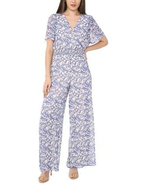 Vince Camuto Surplice Jumpsuit - Blue
