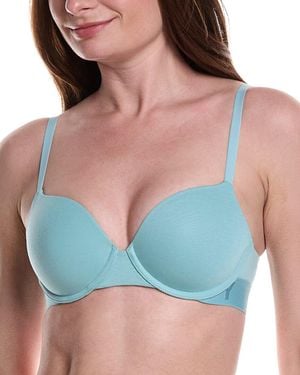 DKNY Cozy Boyfriend T-Shirt Bra - Blue