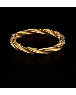 Italian Gold 14K Bangle - Black