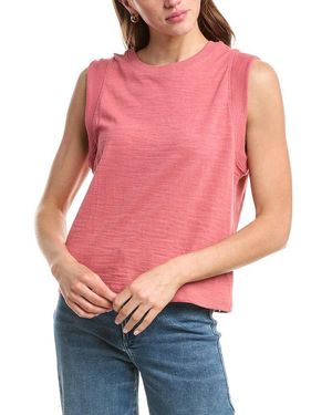 Faherty Sunwashed Slub Muscle Tank - Red
