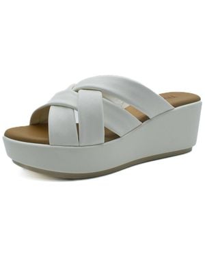 The Flexx Brody Leather Sandal - Grey
