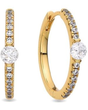 Eye Candy LA Cz Hoop Earring - Metallic