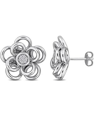 Rina Limor 0.11 Ct. Tw. Diamond Earrings - Metallic