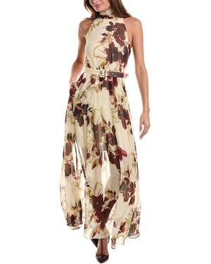 Nicholas Lucia Silk-Blend Midi Dress - White