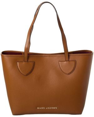 Marc Jacobs On Your Marc Leather Tote - Brown