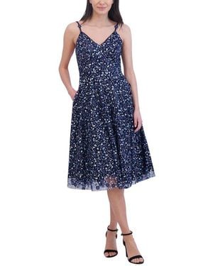 Eliza J Midi Dress - Blue