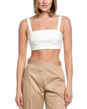AMUR Gabi Twill Top - White