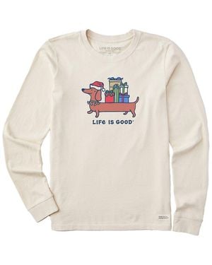 Life Is Good. Crusher T-Shirt - White