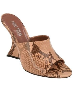 Paris Texas Nina Leather Mule - Brown
