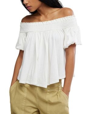 Free People Mabel Knit Top - White