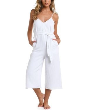 La Blanca Seaside V-Neck Jumpsuit - White