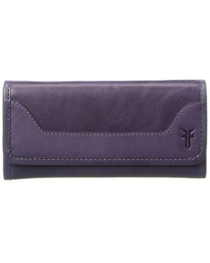 Frye Melissa Leather Wallet - Purple