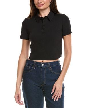Commando Neoprene Polo Shirt - Black