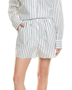 Enza Costa Striped Short - White