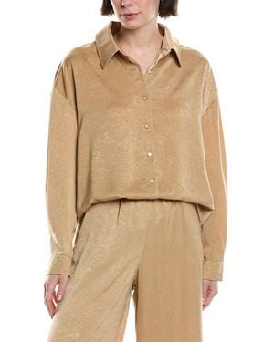 Avantlook Crushed Satin Top - Natural