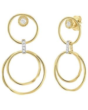 Reiss 14K 0.23 Ct. Tw. Diamond Earrings - Metallic