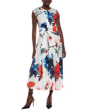Nancy Yang Midi Shirtdress - Red