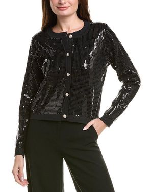 Nanette Lepore Sequin Cardigan - Black