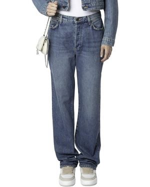 Zadig & Voltaire The Stevie Rip Beep Beep 90S Jeans - Blue