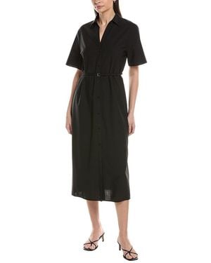 BOSS Dulera Wool Midi Dress - Black