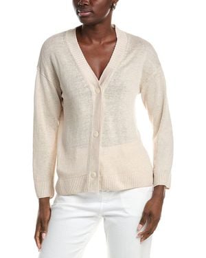 Max Mara Alacre Linen Cardigan - White
