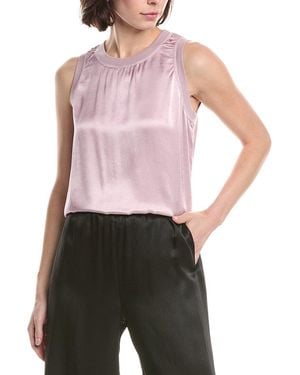 Michael Stars Shay Rib Binding Tank - Purple