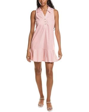 Stella Parker Flounced Dress - Pink