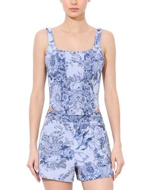 Alice + Olivia Breslin Top - Blue