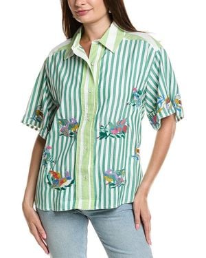 Free People The Bird Shirt - Green