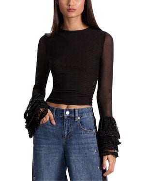Alice + Olivia Delaina Top - Black