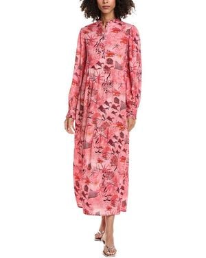 Pom Maxi Dress - Red