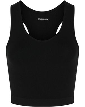 Balenciaga Seamless Crop Top - Black