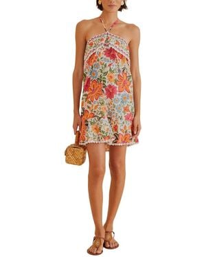 FARM Rio Bloom Garden Mini Dress - Red