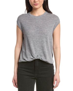 Rag & Bone Dennis Twist Wool Jumper - Grey