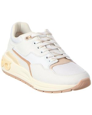 Ferragamo Cosma Leather Sneaker - White