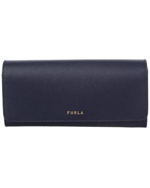 Furla Gardenia Leather Wallet - Blue
