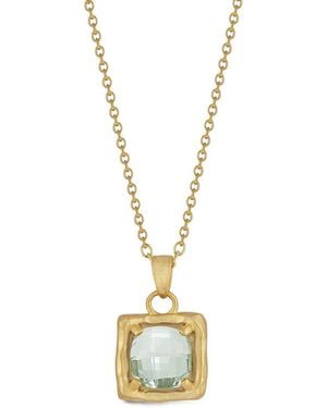 Reiss 14K 1.75 Ct. Tw. Amethyst Necklace - Metallic