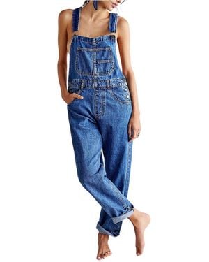 Free People Ziggy Denim Overall - Blue