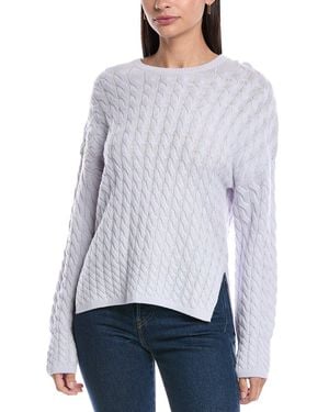 Theory Karina Cable Wool & Cashmere-Blend Jumper - Blue