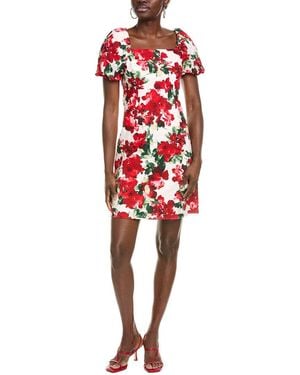 Julia Jordan Swiss Dot Mini Dress - Red