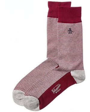 Original Penguin Striped Socks - Purple