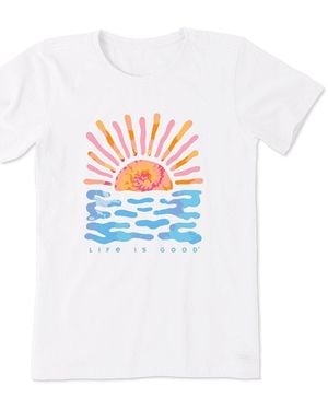 Life Is Good. Crusher T-Shirt - White
