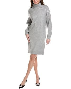 Joseph Ribkoff Sequin Jumper Dress - Grey