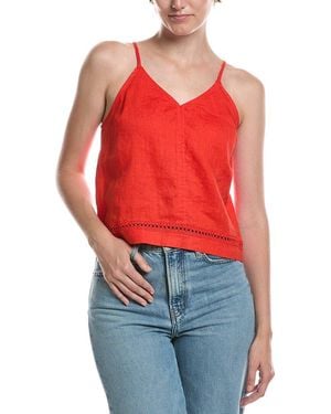 Splendid Stella Linen Tank - Red