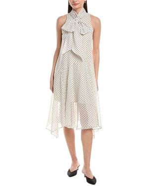 To My Lovers Printed Midi Dress - White