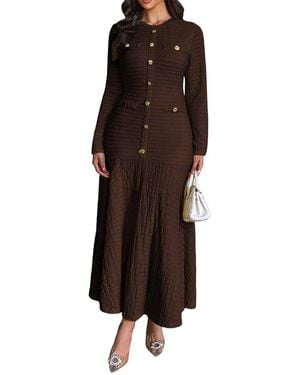 Luna Tuccini Dress - Brown