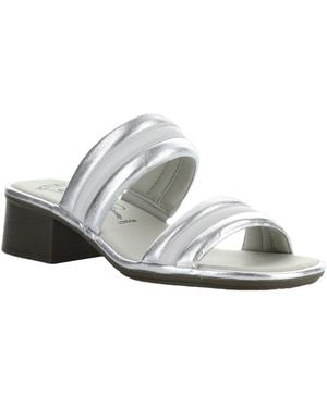 Fly London Eity Leather Sandal - White
