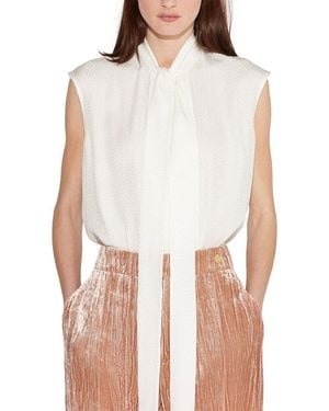 Câllas Vivienne Regular Fit Silk Blouse - White